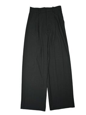 Khy Pleated Wide Leg Trouser in Black